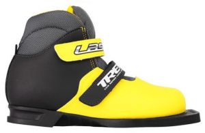Ботинки лыжные TREK Laser ИК (желтый, лого белый)