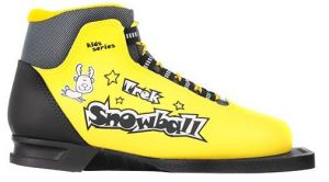 Ботинки лыжные TREK Snowball ИК (желтый, лого черный)