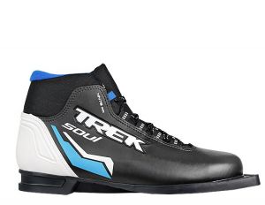 Ботинки лыжные TREK Soul ИК (черный, лого синий)