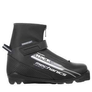 Ботинки лыжные TREK Mechanics Control SNS ИК (черный, лого серый)