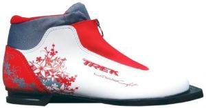 Ботинки лыжные TREK Lady Comfort ИК (белый, лого красный)