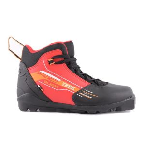 Ботинки лыжные TREK Quest SNS ИК (черный, лого красный)