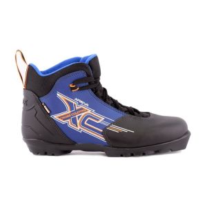 Ботинки лыжные TREK Арена NNN ИК (черный, лого синий)
