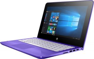 Ноутбук-трансформер HP x360 11-ab198ur, 11.6", IPS, Intel Celeron N4000 1.1ГГц, 4Гб, 500Гб, Intel UHD Graphics 605, Windows 10, 4XY20EA, фиолетовый