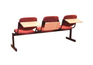 Блок стульев 3-местный, откидывающиеся сиденья, мягкий, лекционный