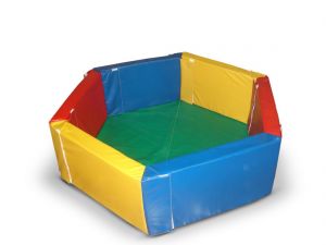 Сухой бассейн разборный шестиугольный (d-150см, h-40см, b-10см), расчитан на 800 шариков