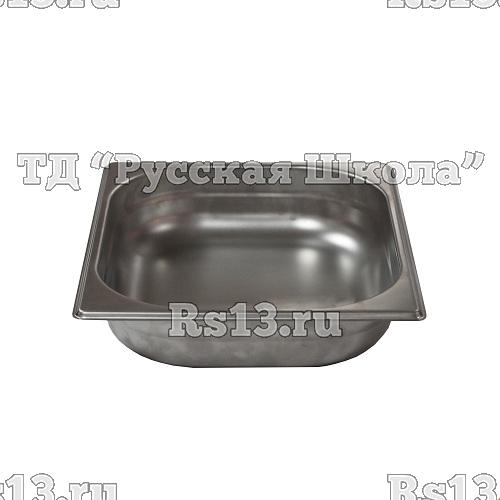 Гастроемкость без крышки нерж. GN-1/2 глубина 65, 3,3 л. (325х265х65 мм.), в упак.10/20 шт