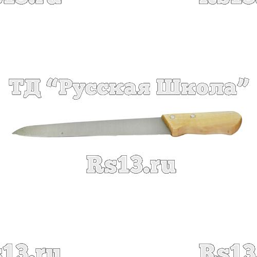Нож для мяса 260/390 мм "Гастрономические" дерев. ручка, упак. 10 шт., арт. С-182/С-182б