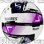 Мяч футзал. "TORRES Futsal Resist" арт.FS321024, р.4, 24 п.,ПУ, 3 подкл.сл., гиб.сш сбелый-мультикол
