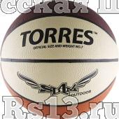 Мяч баск. любит. "TORRES Slam" арт.B00067, р.7, износостойкая резина, нейлоновый корд, бутиловая