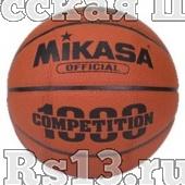 Мяч баск. "MIKASA BQC1000" р.6, для игры в зале, композитная синт. кожа (микрофибра), сертифкат FIBA Approved, нейлоновый корд, бутиловая камера, 8 панелей, клееный, корич-оранж-чер