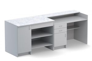 КОМПЛЕКТ столов демонстрационных для кабинета физики (ЛДСП серый)