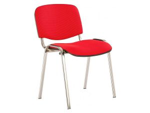 Стул ученический усиленный (гр. 6, Ткань, ц.с Красный, мк. Хром)